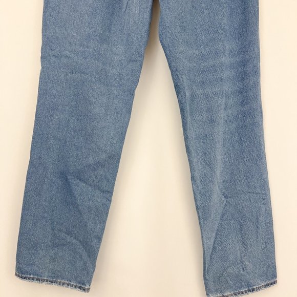 AE High Rise Distressed Mom Jean X-Long with Comfort Stretch Waistband - Picture 6 of 9